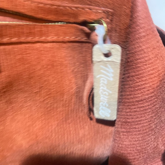 Madewell Transport tote “corduroy” suede burnt orange - Picture 10 of 16